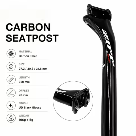 SL Speed Mountain/Road Bike Carbon Seat Post Full Carbon Fibre Bicycle Seatpost 27.2/30.8/31.6*350mm