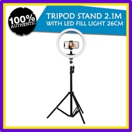 [Price Drop] 26CM LED Ring Light with 2.1M Tripod Stand For Youtuber FB Live Mobile Phone Shooting L