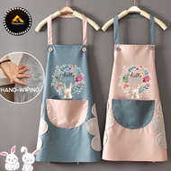 Kitchen Apron Hand Wiping🔥Ready Stock🔥Waterproof Neck Hanging Pocket Cooking Baking 擦手围裙/厨房围巾