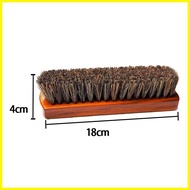 ♧ ◈ ❦ 4Pcs Set Horse Hair Shoe Brush Long Wood Handle Shoe Shine Brush Shoe Cleaning Brush