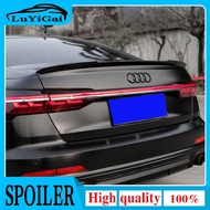 For NEW Audi A6 C8 2019 2020 2021 Spoiler High Quality ABS Car Trunk Lip Wings Tail Spoiler A6 Acces