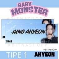 HAND BANNER BABY MONSTER DRIP BABYMONSTER KPOP UNOFFICIAL CHIQUITA PHARITA RORA AHYEON ASA RUKA