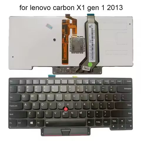 US English Backlight Keyboard For Lenovo Thinkpad Carbon X1 Gen 1 2013 04Y2953 GS84 Laptop Keyboards
