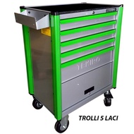 Tekiro Roller Cabinet 5 Drawer Isi 92 Pcs / Trolli 5 Laci Mekanik