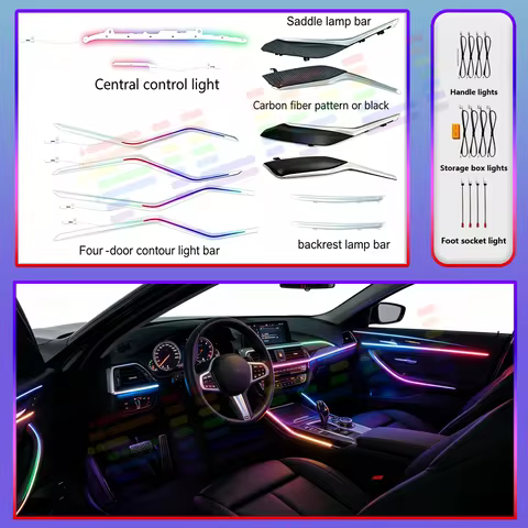 Dashboard Decorative For BMW 3 Series G20 G28 M3 320D 330i 340I 2020-2025 Ambient Light Atmosphere L