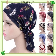 SIMPLESHOP Turban Hat  Fashion Beanie Muslim Printed Headwear