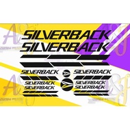 silverback mtb frame design set vinyl stickers