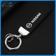 Ciscos Leather Car Key Holder Keychain Car Accessories For Nissan Note GTR Qashqai Serena NV350 Kicks Sylphy NV200 X Trail Teana Elgrand