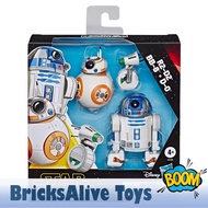 [BricksAlive] HASBRO STAR WARS GALAXY OF ADVENTURES R2-D2, BB-8, D-O3 Droid Figures (E3118)