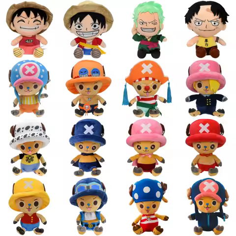 31 Styles One Piece Tony Tony Chopper Monkey D Luffy Ace Plush Toys Anime Roronoa Zoro Laboon Uta Vi