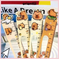 ORIENTLIIY Straight Ruler, 15cm Math Drawing Ruler, School Stationery Supply Cartoon Ruler