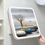 Storage Storage Box Paintings Dry Clothes Folding Storage Cabinet Waterproof Toilet Shelf Murals Pla