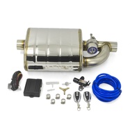2/2.5/3 Inch Universal Exhaust Muffler Stainless Steel single inlet single outlet Vacuum Muffler Pum