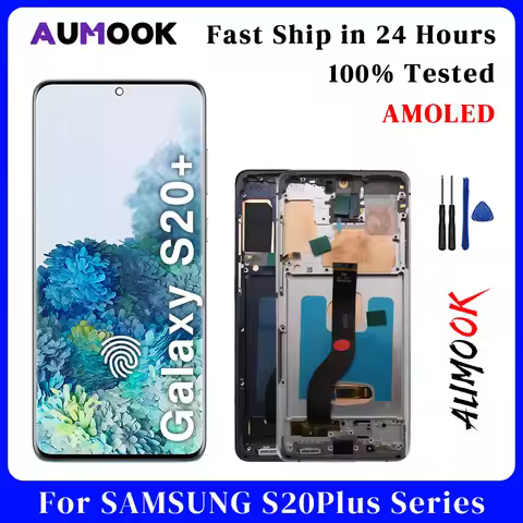 6.69" AMOLED Screen for Samsung S20+ LCD Display Touch Screen Digitizer Assembly Parts For Samsung S
