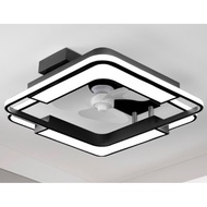 Square or Rectangular Ceiling Fan with Bright LED Lights