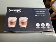 Delonghi double wall cappuccino glasses