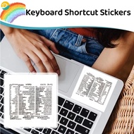 Various Practical PC Laptop Desktop Shortcut Adhesive Tags Popular Simple Computer Reference Keyboard Shortcut Stickers For Macbook Window Photoshop