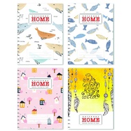 XO HOME premium double-bound spring-bound A4 notebook with horizontal lines, 200 pages, exercise boo