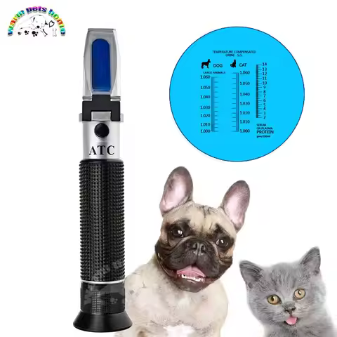 Urine Specific Gravity Refractometer Animal Urine Hydrometer Dog Cat Protein Urea Hemoglobin Tester