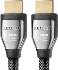 Zeskit Cinema Plus 4K 3ft High Speed with Ethernet 22.28Gbps HDMI 2.0b Cable, Compatible with Dolby Vision 4K 60Hz HDR ARC 4:4:4 HDCP 2.2