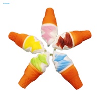 Jumbo Squishy 10cm Ice Cream Cone Slow Rising Kids Toy Soft Phone Hanging Decor