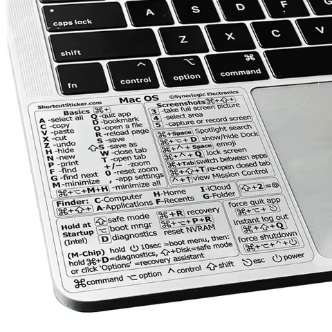 Shortcuts Sticker for OS System New Shortcut Key Sticker for 13-16" MacBook Pro 13 /Air 13 Windows W