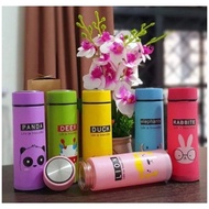 BOTOL ANIMAL / BOTOL MINUM KACA ANIMAL / BOTOL MINUM KACA WARNA / TERMOS KACA UNIK MOTIF ANIMAL