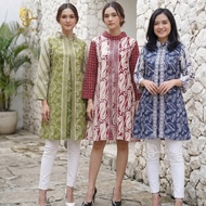 LANGITJUA - Garutan Gypsy Tunic Batik Top 01| Flui Batik Dress Size SML XL XXL XXXL