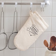 日本霜山 印花風加厚耐高溫防燙隔熱手套-1入