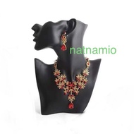 Necklace Display Hanging Mannequin Black Half-Face Neck Code Nec042