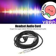 YRBWDYZDH Earphone Replacement Cable, 120mm Length Flexible 3.5mm Headphone Sound Cable, Plug and Pl