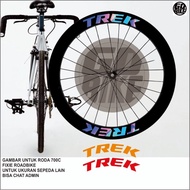 700c bicycle rim stickers, fixie road bike rim stickers, TREK bicycle accessories