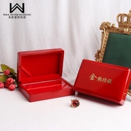 Jewelry Box Jewelry Display Box Gift Packaging Box Gold Coin Gold Bar Storage Box Bright Red Gold Co