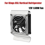 For Kings 85L Vertical Refrigerator Upright Fridge 12V 1.68W Fan With Shield and Fan Bracket