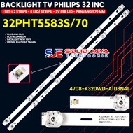 PHILIPS 32 INCH TV BACKLIGHT 32PHT5583S/70 32PHT5583S BL LED LAMP 32PHT 4708-K320WD-A1113N41 Backlig