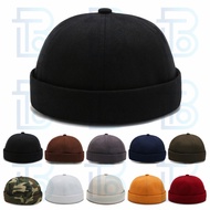 ✈️TBO✈️ topi kopiah TOPIAH VIRAL USTAZ SOMAD kopiah capal Sailor Cap KOPIAH VIRAL Brimless cap/ Vintage Melon Cap Pure Cotton Unisex Beanie Hat