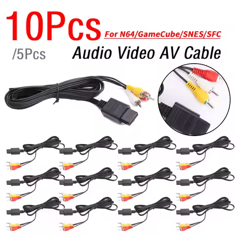 1.8M AV Cable Video Cable AV Cable To RCA AV Audio Video Cable AV Audio Composite Cable for Nintendo
