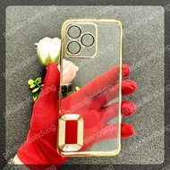 Realme C60 / C53 / C51 / Note 50 / Narzo N53 Case Super Beautiful Gold Border Open Logo With Camera 