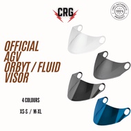 AGV Orbyt / Fluid Visor 100% Genuine Lens Visor Accessories Motorbikes