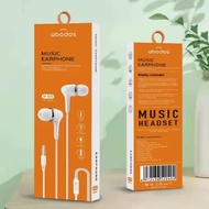ABODOS AS-ES52 Music Headset Wire Control Microphone Earphone