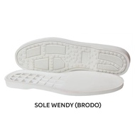 Mr. Shoelaces - Sole 39 - 44 Cocok untuk Model Brodo (wendy) Warna Putih ( White) berbagai ukuran