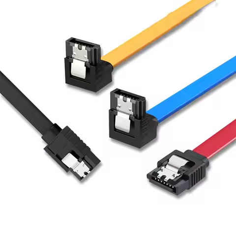 SATA Cable 3.0 To Hard Disk Drive SSD HDD Sata 3 Straight Right-angle Cable For Asus MSI Gigabyte Mo