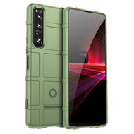 全城熱賣 - 適用於索尼Xperia 1 V 全包邊防摔TPU手機保護殼（軍綠）