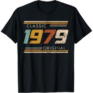 Men's cotton T-shirt Classic 1979 Original Vintage Birthday Est 1979 Edition T-Shirt Fast Shipping