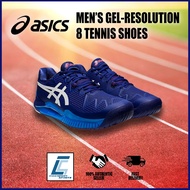 Asics Men's Gel-Resolution 8 Tennis Shoes (Wide/2E) (1041A113-405) (HH1)