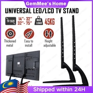 Universal Adjustable TV Stand 14-75 Inch Heavy Duty Metal TV Bracket Table Stand Pendirian TV Meja