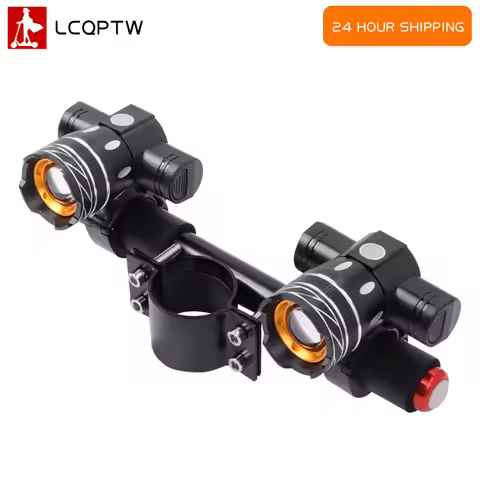 LED Headlight For Xiaomi M365 /Pro Electric Scooter Zoomable 1200mAh Battery USB Rechargeable 150LM 