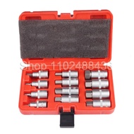 12pcs 1/2 Inch Drive Impact Hex Bit Socket Set H5 H6 H7 H8 H10 H12 H14 H16 H17 H18 H19 H22 Sockets S