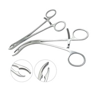 Ankle Bone Holding Forceps Orthopedics Instruments Straight Curved  Bone Surgical Forceps