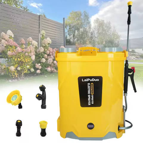 20L Electric Backpack Sprayer 5.3 Gallon 100 PSI Graden Weed Yard Agricultural Sprayer with 4 Nozzle
